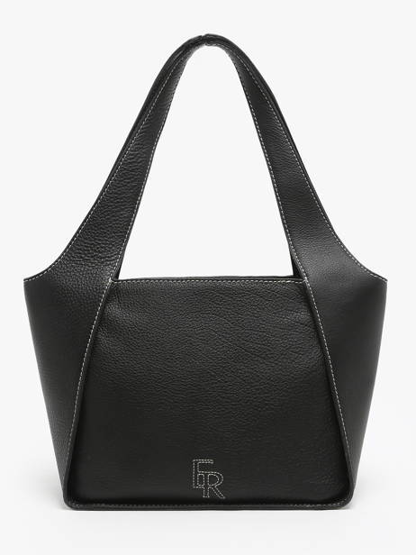 Sac PortÃ© Ã©paule M Foudre Cuir Etrier Noir foudre EFOD107M